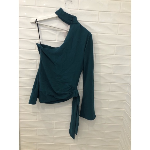 NORDSTROM Dance and Marvel One Shoulder Choker Top - Picture 2 of 10